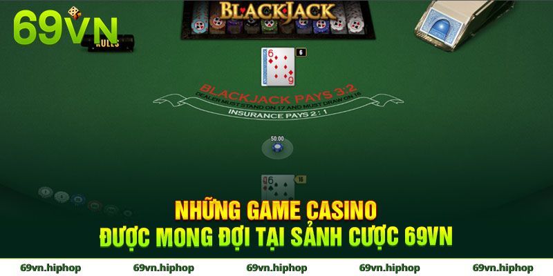 Những trò chơi casino nổi bật tại sảnh casino 69VN